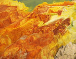 抽象油画黄土高坡