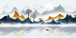 云间山水背景图