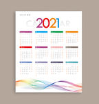 2021年日历