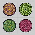 矢量纹理 圆形图案