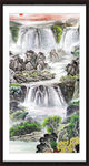 竖幅山水画