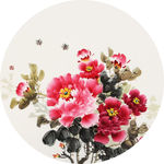 牡丹花装饰画