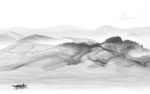 爆款现代新山水画 tif分层