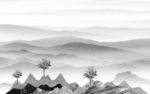 简约 现代新山水画 tif分层
