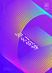 如幻似梦文艺ai创意蓝紫色渐变