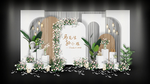 白色婚礼迎宾区