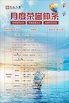 公司月度荣誉体系海报展板背景