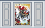 新中式背景墙