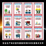 工地安全生产标语漫画系列挂图