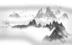 山水水墨画