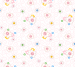 精美云朵笑脸乱花