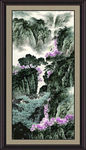 竖幅山水画