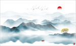 新中式山水画