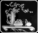花瓶灰度图