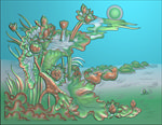 精雕图 荷花