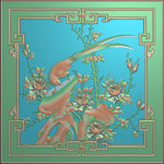 精雕图 花草动物
