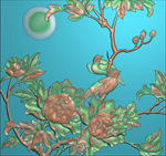 精雕图 牡丹花