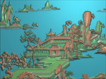 精雕图 山水