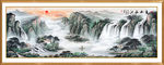 聚宝盆风水画