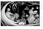 立冬图 农历 节气   精雕图