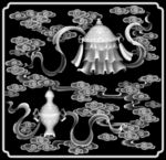 八宝灰度图
