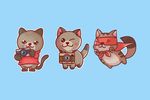 卡通小猫
