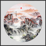 山水画水墨山水画意境山水画