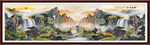 山水画水墨山水画 意境山水画