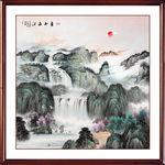 山水画水墨山水画意境山水画