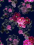 数码印花 花朵 花朵布匹 玫瑰