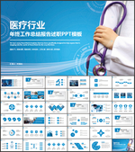 医疗报告医学年终总结PPT模板