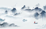 高档 新轻奢山水画 tif分层