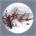 水墨梅花装饰画