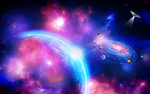 紫色星空