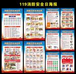 消防安全展板 消防海报