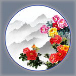 水墨牡丹国画牡丹