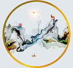 新中式山水装饰画
