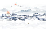 抽象山水画