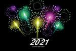 2021新年封面烟花背景