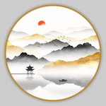 轻奢山水画