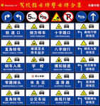 驾校指示牌