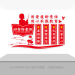 四有好老师校园文化墙