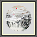 山水画国画山水画