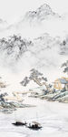 国画大气玄关山水 TIF分层