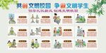 学生文明礼仪展板