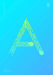 创意字母A渐变海报艺术