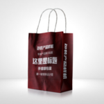 红色精品手提袋样机