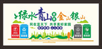 环保垃圾分类文化墙矢量图