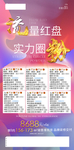 流量红盘 地产 书法字 红底