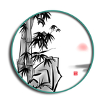 水墨竹子装饰画